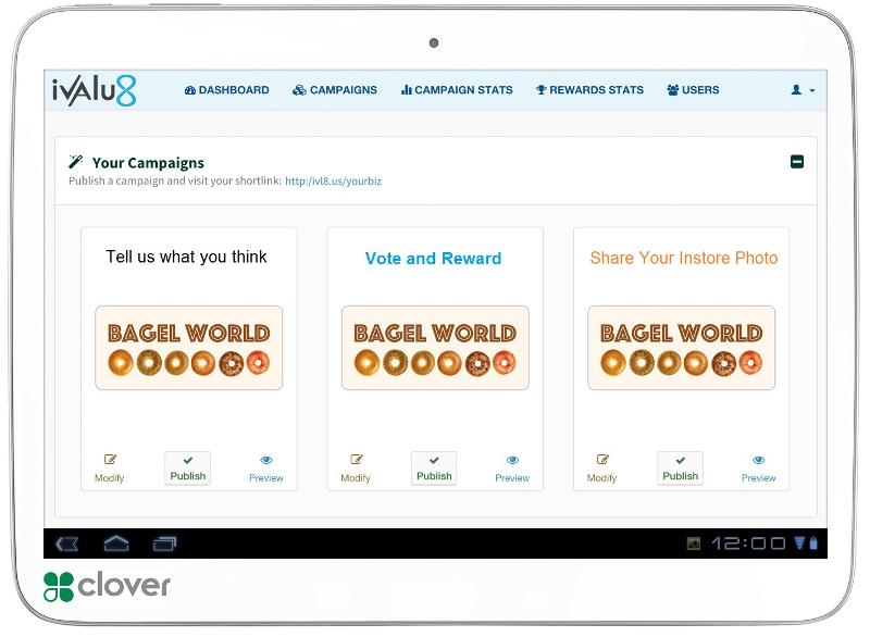 iValu8 Customer Engage App Screenshot