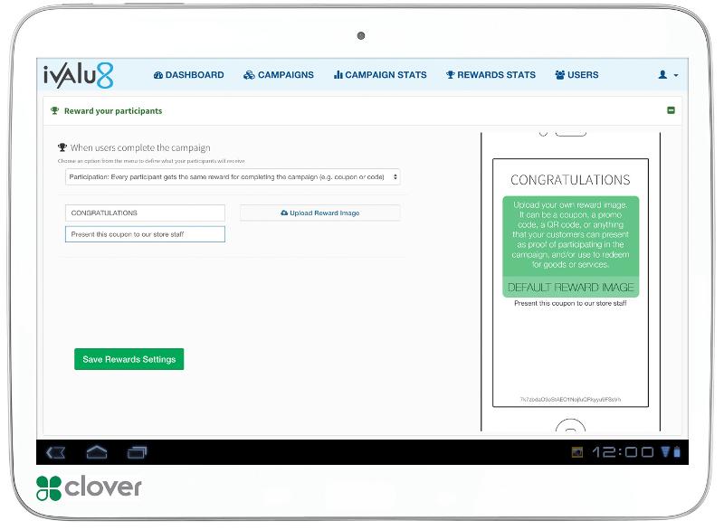 iValu8 Customer Engage App Screenshot